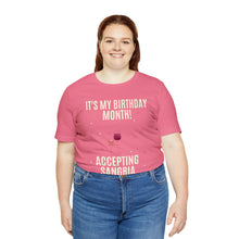 Load image into Gallery viewer, Accepting Sangria - Unisex Jersey Short Sleeve Tee