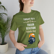 Load image into Gallery viewer, Train Station Kinda Day - Unisex Jersey Short Sleeve Tee