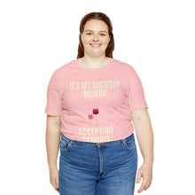 Load image into Gallery viewer, Accepting Sangria - Unisex Jersey Short Sleeve Tee