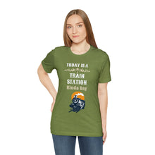 Load image into Gallery viewer, Train Station Kinda Day - Unisex Jersey Short Sleeve Tee
