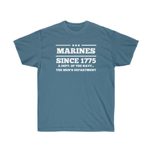 Load image into Gallery viewer, Marines Mens Department of the Navy Ultra Cotton Tee