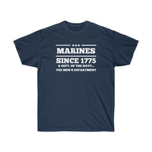 Load image into Gallery viewer, Marines Mens Department of the Navy Ultra Cotton Tee