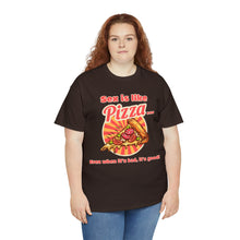 Load image into Gallery viewer, Sex is like pizza - Unisex Heavy Cotton Tee