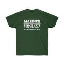 Load image into Gallery viewer, Marines Mens Department of the Navy Ultra Cotton Tee