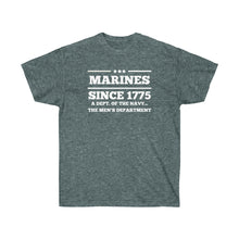 Load image into Gallery viewer, Marines Mens Department of the Navy Ultra Cotton Tee