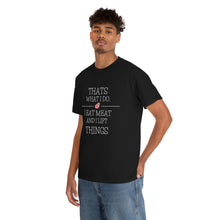 Load image into Gallery viewer, Eat Meat and Lift Unisex Heavy Cotton Tee