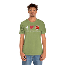 Load image into Gallery viewer, Peace Love and Sangria Unisex Jersey Short Sleeve Tee