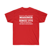 Load image into Gallery viewer, Marines Mens Department of the Navy Ultra Cotton Tee