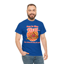 Load image into Gallery viewer, Sex is like pizza - Unisex Heavy Cotton Tee