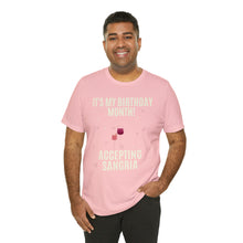 Load image into Gallery viewer, Accepting Sangria - Unisex Jersey Short Sleeve Tee

