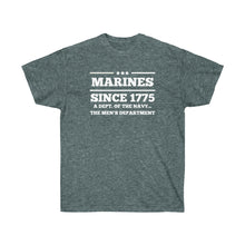 Load image into Gallery viewer, Marines Mens Department of the Navy Ultra Cotton Tee
