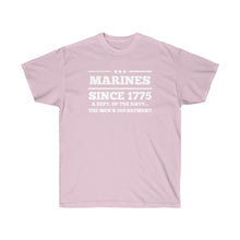 Load image into Gallery viewer, Marines Mens Department of the Navy Ultra Cotton Tee
