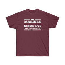 Load image into Gallery viewer, Marines Mens Department of the Navy Ultra Cotton Tee
