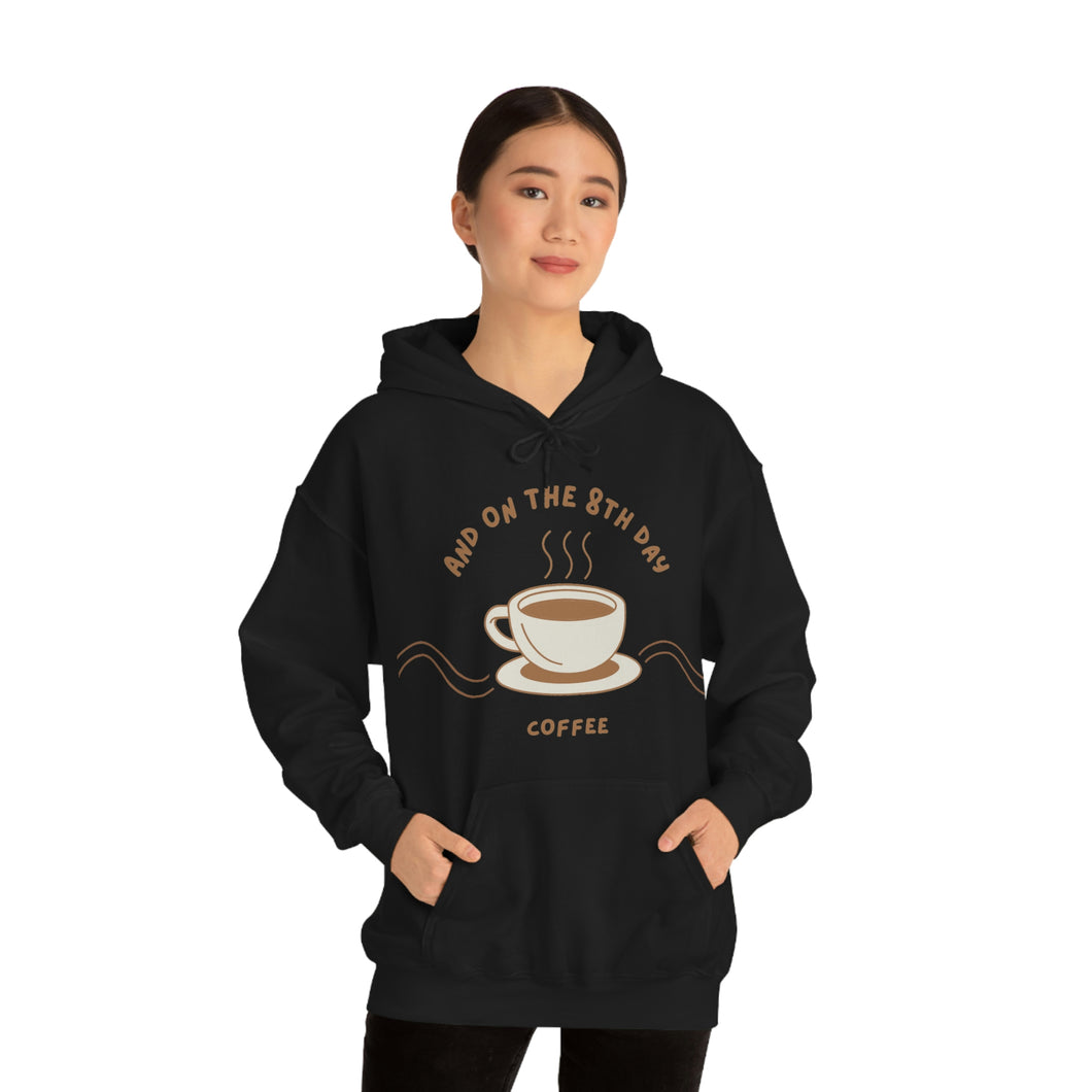 8th Day Coffee Unisex Heavy Blend™ Hooded Sweatshirt